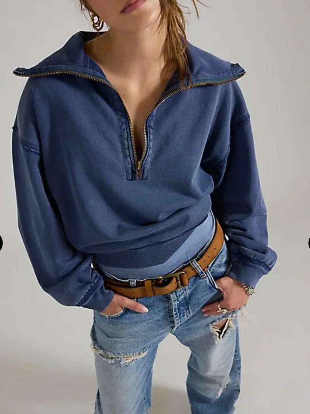 Free People Parker Half Zip